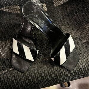 Ralph Lauren Black and White Heels